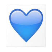 Blauw hart - Emoji