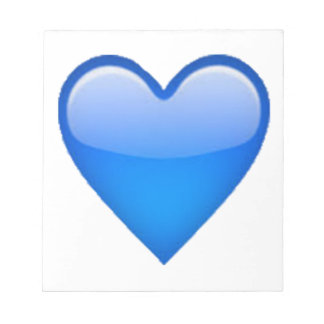 Blauw hart - Emoji Notitieblok