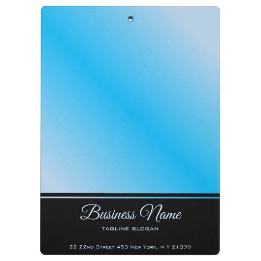 Blauw hart en zwarte schaduw klembord (Achterkant)