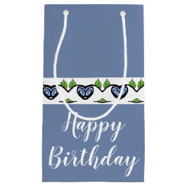 Blauw hart geaccentueerd klein cadeauzakje