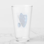 Blauw hart glas (Achterkant)