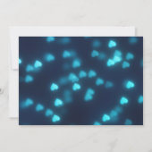 Blauw hart Glitter zal je mijn Bridesmaid zijn Kaart (Achterkant)