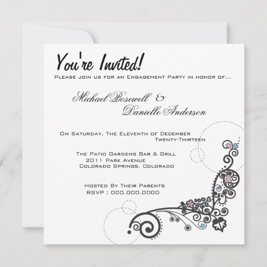 Blauw hart kaart (Achterkant)