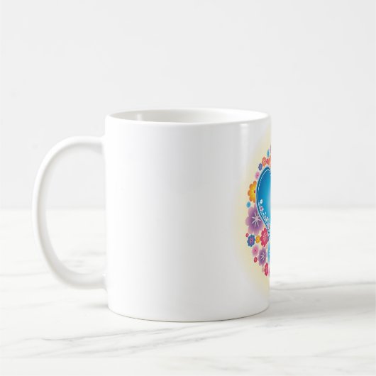 Blauw hart koffiemok (Links)