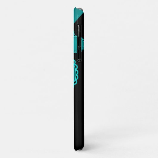 Blauw hart, liefde, Romance, Valentijnsdag Case-Mate iPhone Case (Achterkant/links)