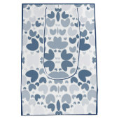 Blauw hart medium cadeauzakje (Achterkant)