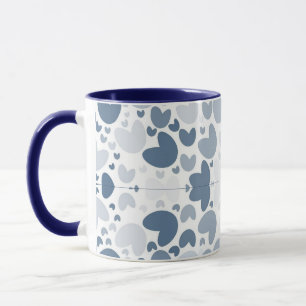 Blauw hart mok