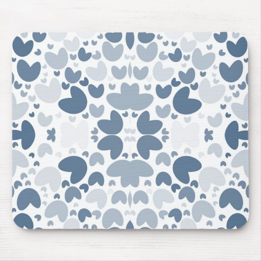 Blauw hart muismat (Voorkant)