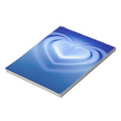 Blauw hart notitieblok (Linkerzijde)