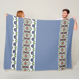 Blauw Hart Ontwerp Fleece Deken