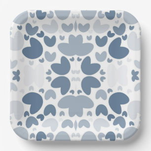 Blauw hart Papier Bord