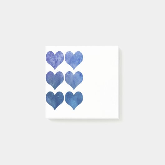Blauw hart Post-it notities Post-it® Notes (Voorkant)