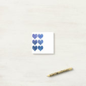 Blauw hart Post-it notities Post-it® Notes (Op bureau)