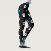 Blauw Hart Puppypoten Leggings (Rechts)