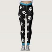 Blauw Hart Puppypoten Leggings (Voorkant)