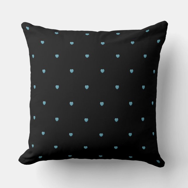 Blauw hart Sierkussen (Voorkant)
