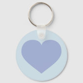 Blauw hart sleutelhanger (Voorkant)