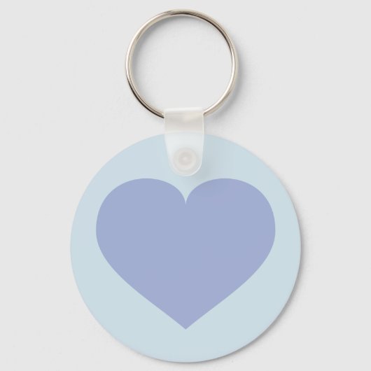 Blauw hart sleutelhanger (Voorkant)