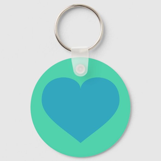 Blauw hart sleutelhanger (Voorkant)