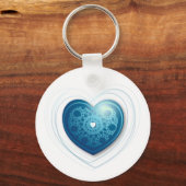 Blauw hart, sleutelhanger (Voorkant)