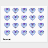 Blauw hart sticker (Vel)