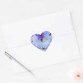 Blauw hart sticker (Envelop)