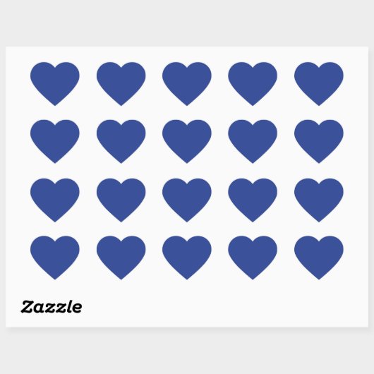 Blauw Hart Sticker (Vel)