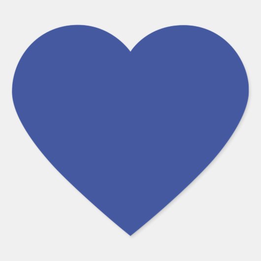 Blauw Hart Sticker (Voorkant)