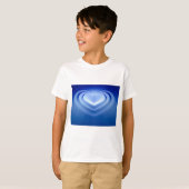 Blauw hart t-shirt (Voorkant volledig)