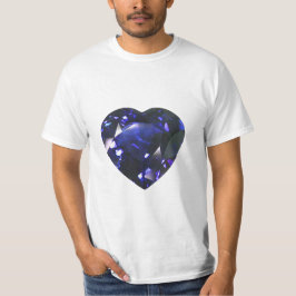 Blauw hart t-shirt