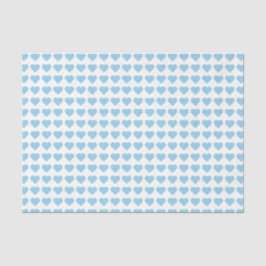 Blauw hart tissuepapier