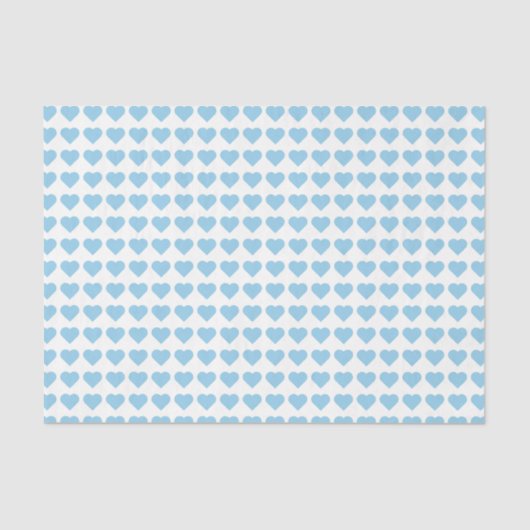 Blauw hart tissuepapier (Voorkant)