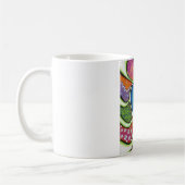 Blauw hart van de liefde mok. koffiemok (Links)
