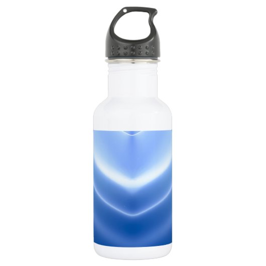 Blauw hart waterfles (Voorkant)