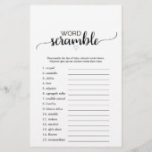 Blauw hart | Zwarte kalligrafie mama of papa Game (Achterkant)