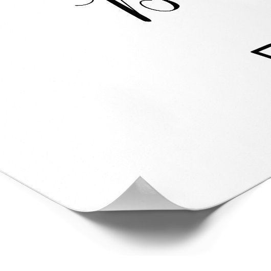 Blauw hartballon Elephant Baby shower Welkom Poster (Hoek)