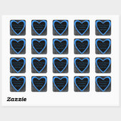 blauw hartgevoel sticker (Vel)
