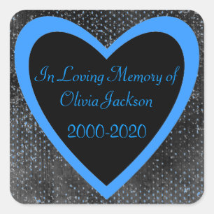 blauw hartgevoel sticker