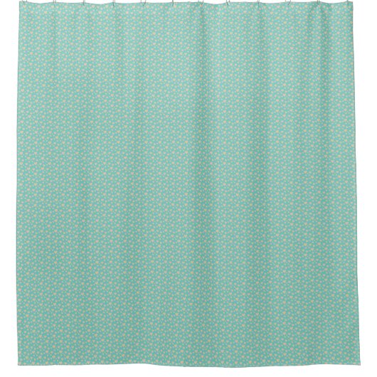 blauw hartgordijn douchegordijn (Voorkant)