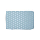 Blauw Hartjes Patroon Badmat (Voorkant)