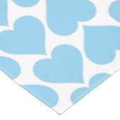 Blauw Hartjes Patroon, Romantisch, Liefde Tafelkleed (Gekanteld)