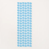 Blauw Hartjes Patroon, Romantisch, Liefde Yogamat (Voorkant)