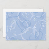 Blauw hartpatroon (Voorkant / Achterkant)