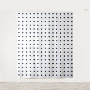 Blauw Hartpatroon Wandkleed