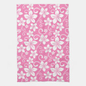 BLAUW HAWAII (BUBBLEGUM PINK) KITCHEN TOWEL THEEDOEK (Verticaal)