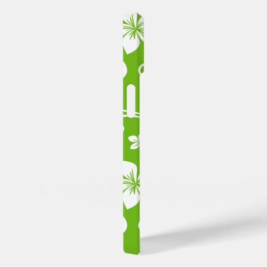 BLAUW HAWAII (LIMOEN) Hoesje-Mate iPhone CASE (Achterkant / Rechts)