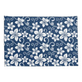 BLAUW HAWAII (NAVY BLUE) Pillowcase Kussensloop (Achterkant-Rechts)