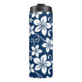 BLAUW HAWAII (NAVY BLUE) Thermische trommel Thermosbeker (Voorkant)