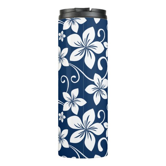 BLAUW HAWAII (NAVY BLUE) Thermische trommel Thermosbeker (Achterkant)