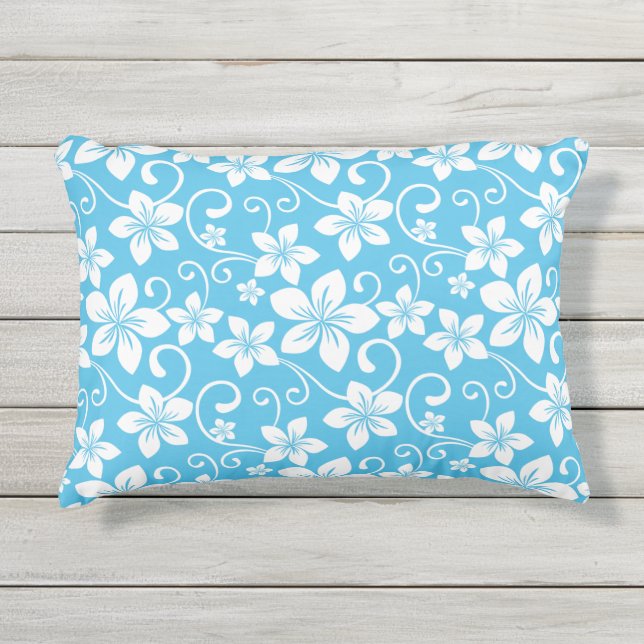 BLAUW HAWAII PATROON (BLAUW) BUITENKUSSEN (Voorkant)